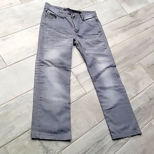 Do Denim gray jean with amazing detail  size 34/32